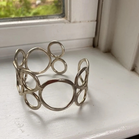 Anthropologie Silver Cuff Bracelet
